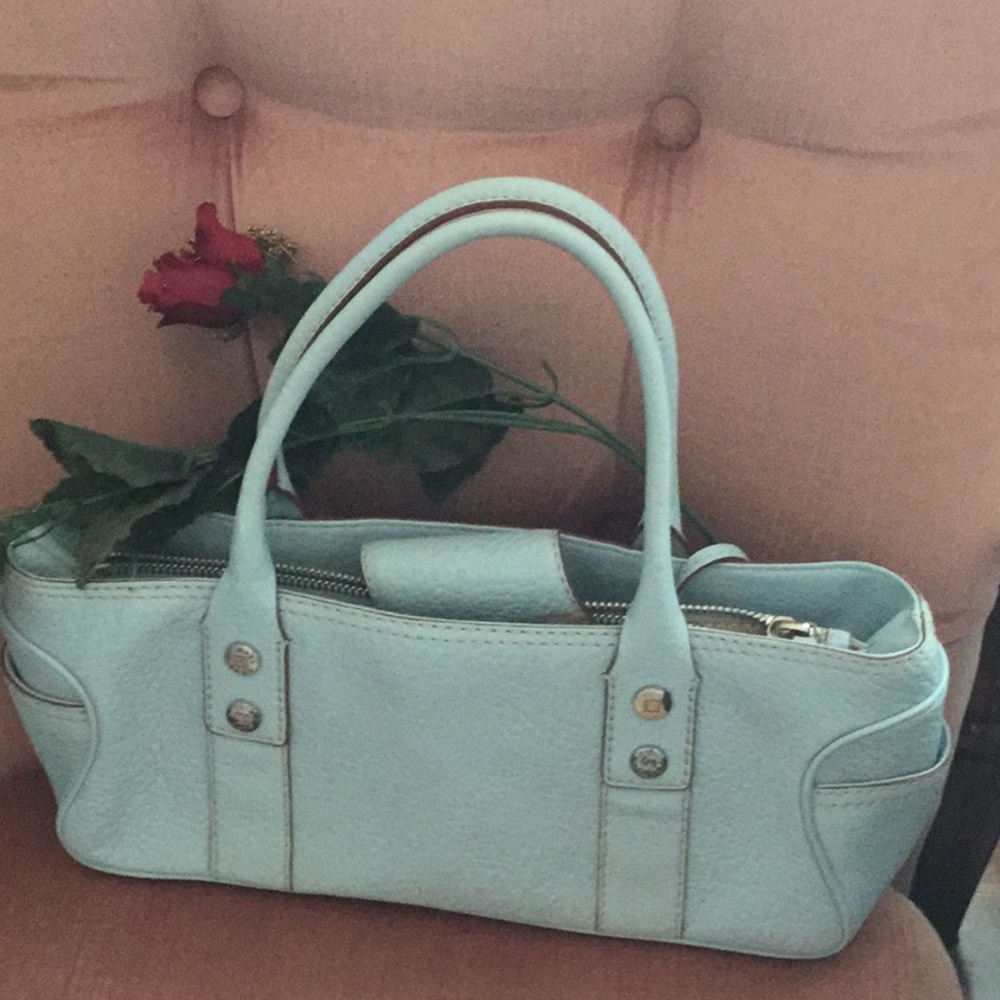 Michael Kors light blue handbag